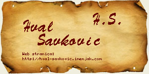 Hval Savković vizit kartica